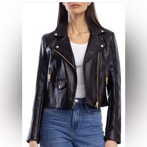 ❌SOLD❌BLANKNYC faux leather mojo jacket in “In High Demand”